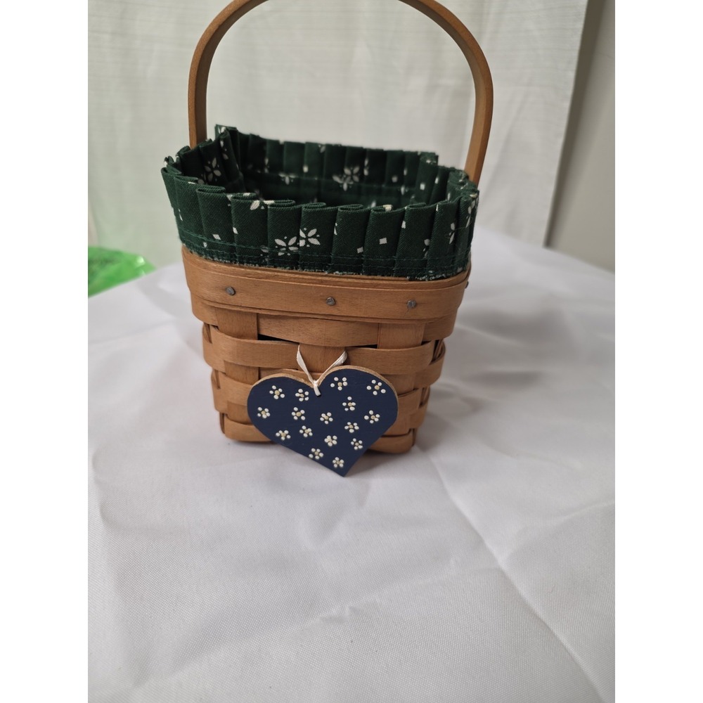 Longaberger Hostess Only Chives Booking Basket+Protector+Liner Retired Vintage